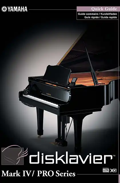 yamaha雅马哈Disklavier Mark IV_PRO Series Quick Guide